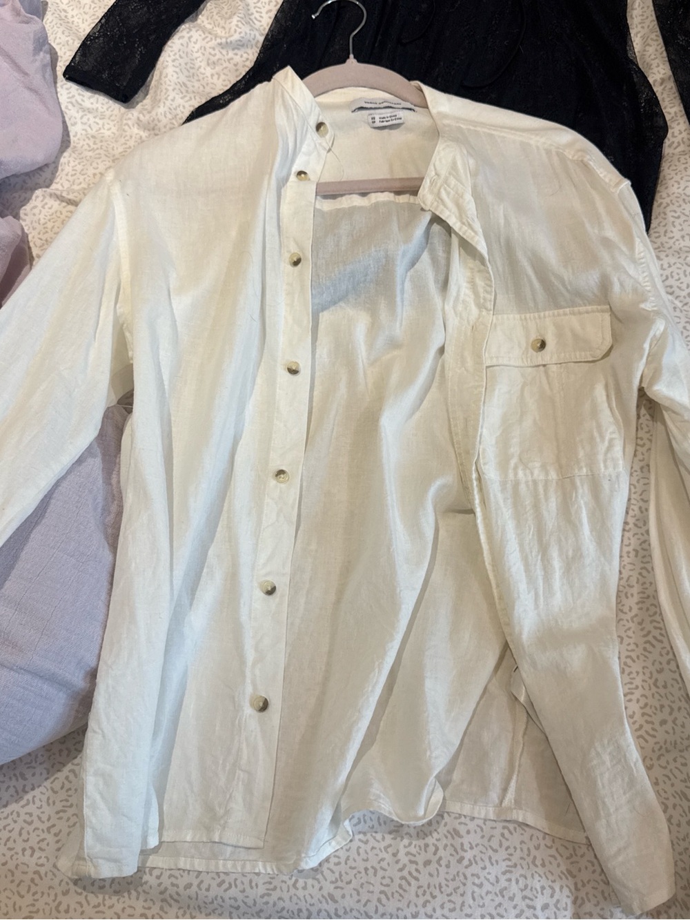 Urban Outfitters cream button-up top